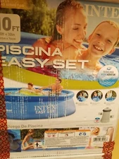 Intex 10 X 30 Easy Set Above Ground Swimming Pool W/ Filter Pump 28121EH