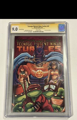 TMNT #32 CGC 9.0 SS Eastman 1st Full Color Signed & Sketch 2nd