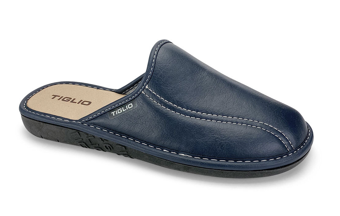 Pantofole Invernali Uomo In Ecopelle - Comode E Antiscivolo, Colore Testa Di Moro - Foto 3