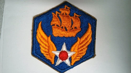MILITARY PATCH COLORED SEW ON WW2 ERA NO GLOW US ARMY USAAF 6TH AIR FORCE