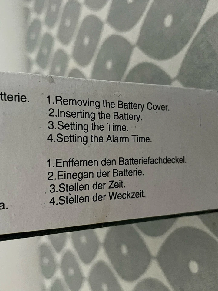 Black Abstract Art Quartz Clock   - New - Image 4 of 4