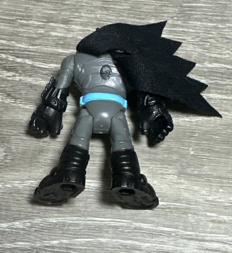 Fisher-Price Imaginext DC Super Friends Batman Hero Toy Figure Gray Black Blue - Picture 3 of 4