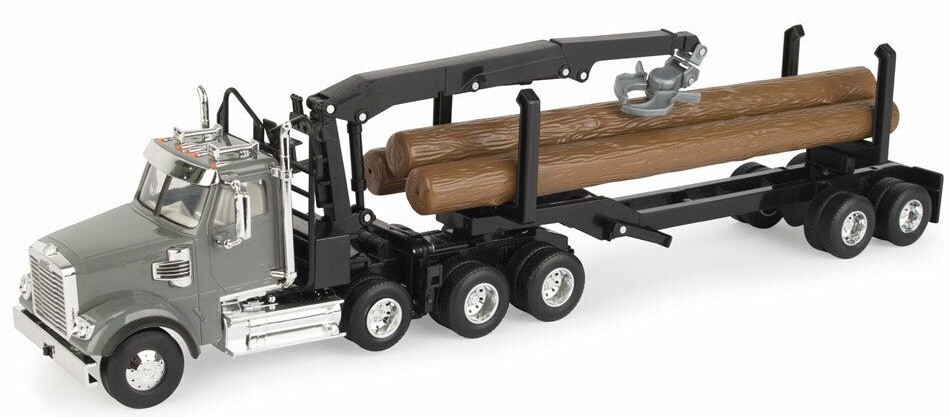 Freightliner 122SD ERTL au 1/32, le grand camion forestier miniature pour diorama de salon