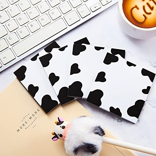 6 Packs Cute Cow Print Notes 3.2 x 3.2 Inches Post Sticky Notes Self Sticky - Picture 5 of 7