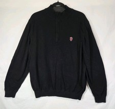 Cutter Buck Indiana Hoosiers Sweater 1/4 Zip Pullover Mens Large Football Prep