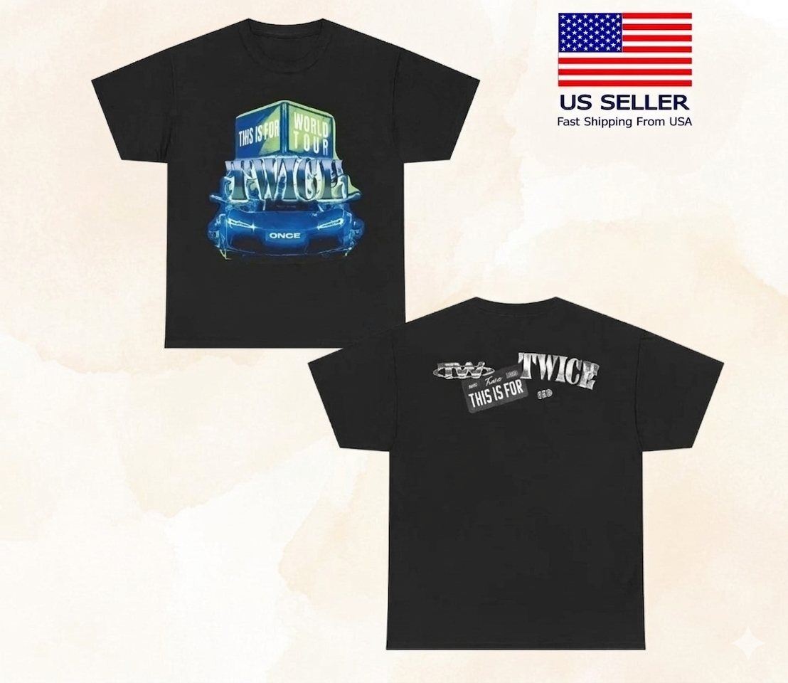 TWICE 2026 World Tour T-Shirt K-pop ONCE Fan Merch Double Sided