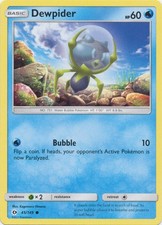Dewpider - 45/149 - Common (Lp) Sun and Moon Base Set - Water Pokémon