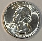 1945-D Washington Quarter. 90% Silver. Free Shipping!