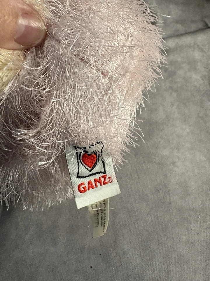 Googles The Platypus GANZ Webkinz HM021 White Plush Stuffed Animal With Code - Image 3 of 4