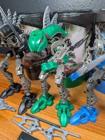 LEGO Bionicle Rahkshi COMPLETE Set Lot of 6 8587&ndash;8592 ALL Manuals Canisters