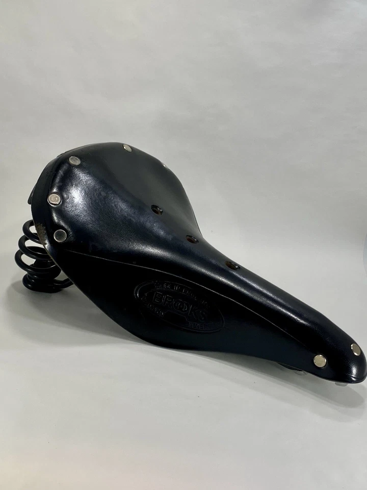 Brooks Champion Flyer Spring Saddle Black Leather Made in England - Image 2 of 4