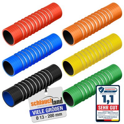 ULTRAFLEX SILIKON-SCHLAUCH BOGEN-40° flexibel Anti Vibration Dämpfung Schwingung