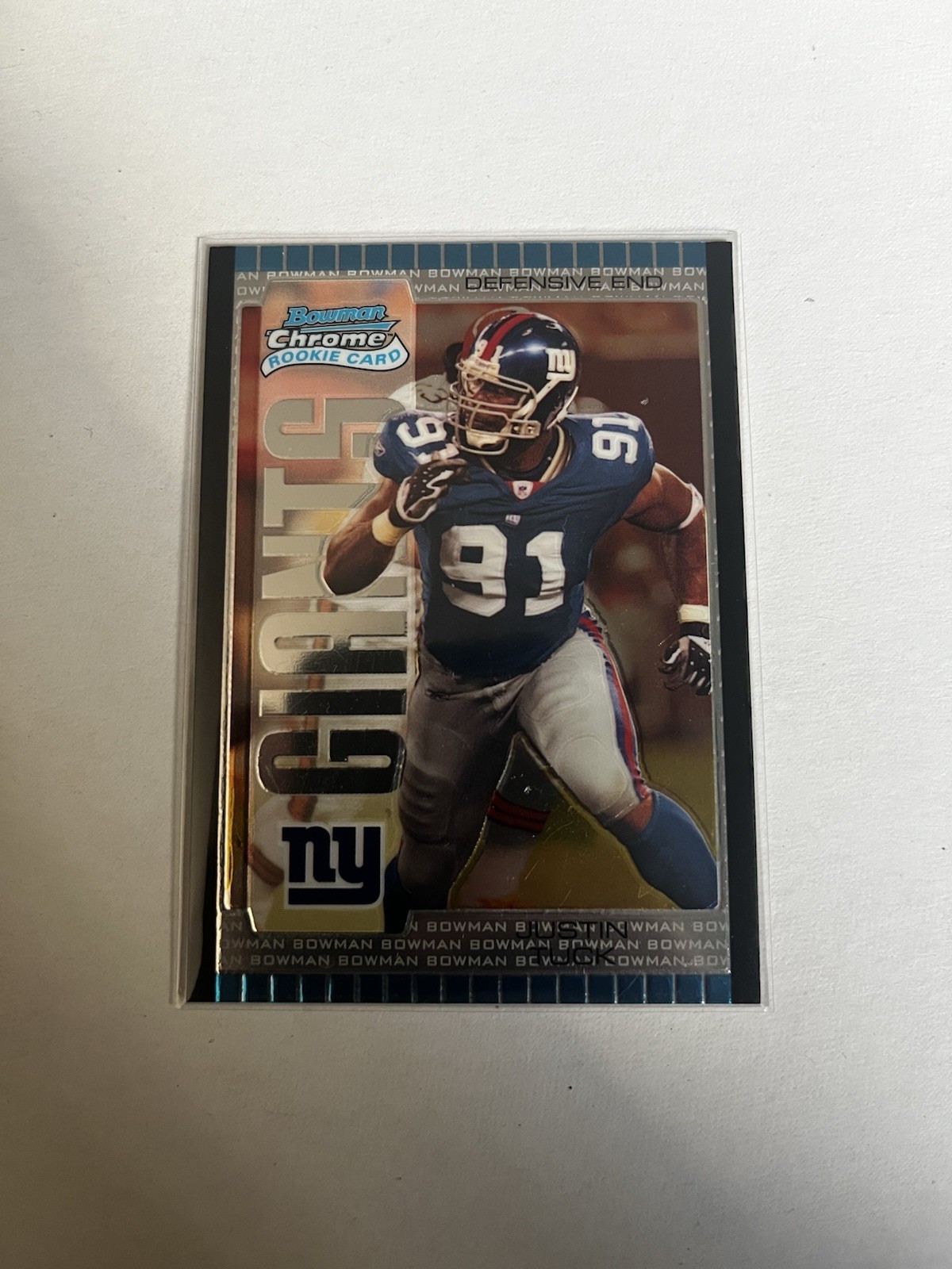 Justin Tuck Bowman Chrome #154 Base