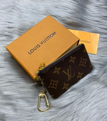 Louis Vuitton Monogram Pochette Cles Coin Purse and Keychain W/Dust Bag & Box
