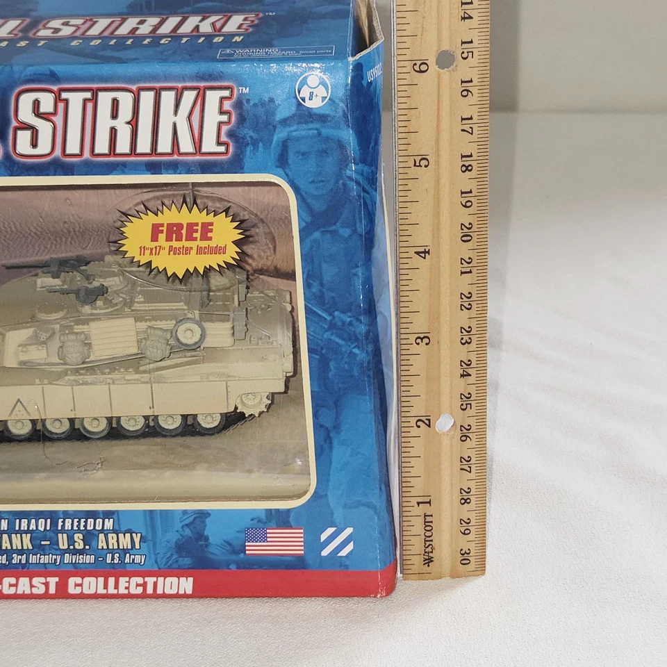 Corgi 1:64 Tactical Strike M1A1 Abrams Tank 2003 Iraqi Freedom US95122 -pkg wear - Image 3 of 4