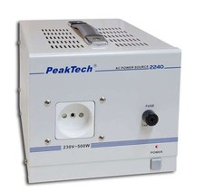 PeakTech P 2240 &ndash; Trenntransformator Sicherheitstransformator 230V 500W