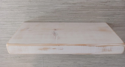 Chunky Schweberegal aufgearbeitet 6''7''9'' tief Massivholz gewaschen Oberfläche + Stützen