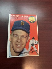 1954 Topps White Back #25 Harvey Kuenn Rookie Card. EX. rookie card picture