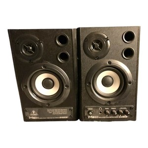 Behringer MS20 Powered Studio Monitor Speakers Pair Good Condition