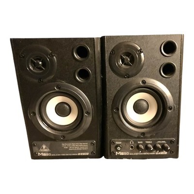 Behringer MS20 Powered Studio Monitor Speakers Pair Good Condition