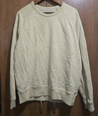 OUTERKNOWN Crewneck Long Sleeve Solid Print Mens Sweatshirt.  Size L. 