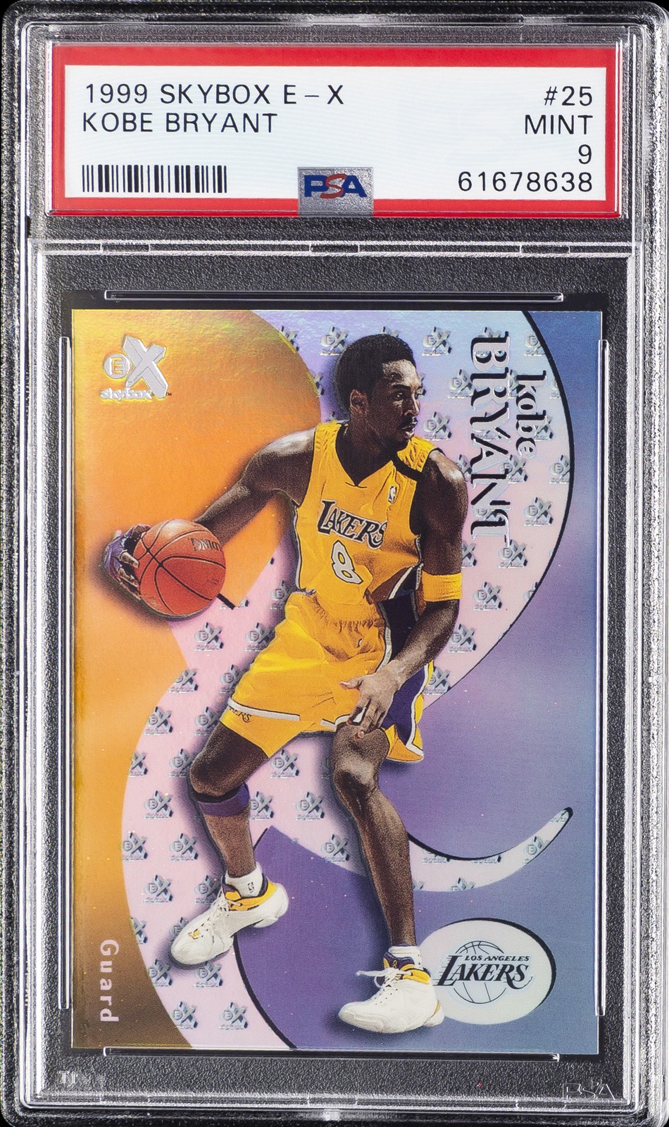 1999 SKYBOX E-X #25 KOBE BRYANT PSA 9