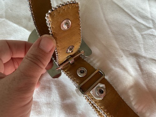 Girls SPARKLE BELT Nocona Silver Rhinestone Christian Crosses 24 Inch Bling - Picture 14 of 15
