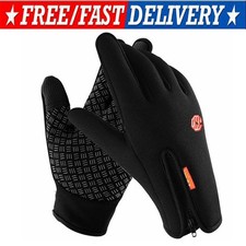 Mens Winter Thermal Warm Waterproof Ski Snowboarding Driving Work Gloves Mitten