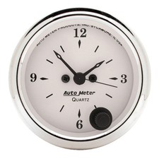 Auto Meter 1686 Old Tyme White Clock