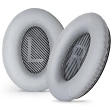 Replacement Ear Pads Cushions Upgraded Silver Foam QC35 QC25 QC15 QC2 Compatible