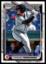 Yanquiel Fernandez 2024 Bowman #BP-90 Rockies MLB READ FREE SHIP AutographDen