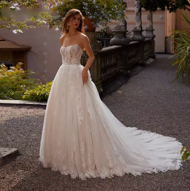 a line princess jewel sleeveless floor length applique tulle dresses Tulle Prom Dresses 2026 Elegant One-Shoulder A-Line Sleeveless Floor-Length Formal Evening Gowns with Appliques & High Split
