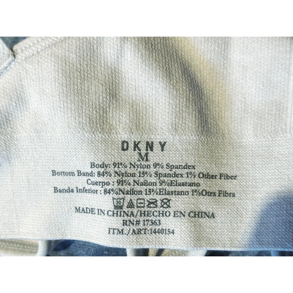 Lote de 2 sujetadores de salón ajustables gris/rosa DKNY para mujer talla M Foto 3 de 4