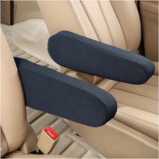 AUCELI 2 Pcs Car Front Seat Armrest Covers, Cloth Fabric Armrest Protectors,