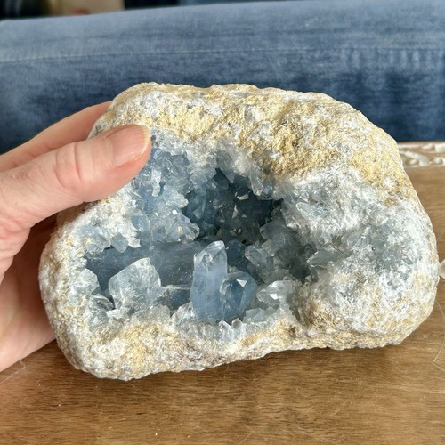 Celestite Crystal Geode Cluster 2.201kg - Picture 7 of 12