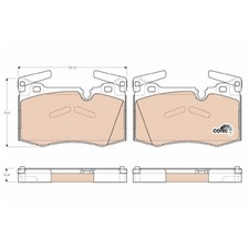 Satz Bremsbeläge Bremsklötze vorne für Mini R55 R56 R58 R57 R59 | 23959076