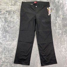 New Dickies Girl Stretch Pants Women s Size 18 Black Cotton Blend