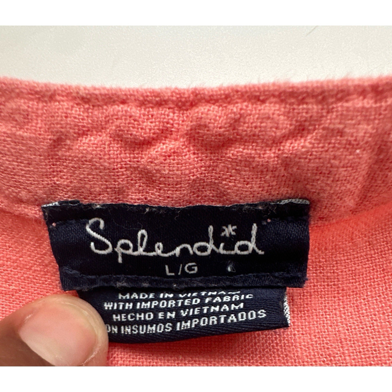 Splendid Linen Blend Split Round Neck Sleeveless … - image 7