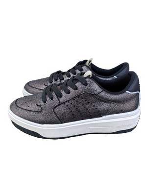 Palladium   Leder-Sneaker für Damen in Metallic-Optik mit Plateau Größe 37