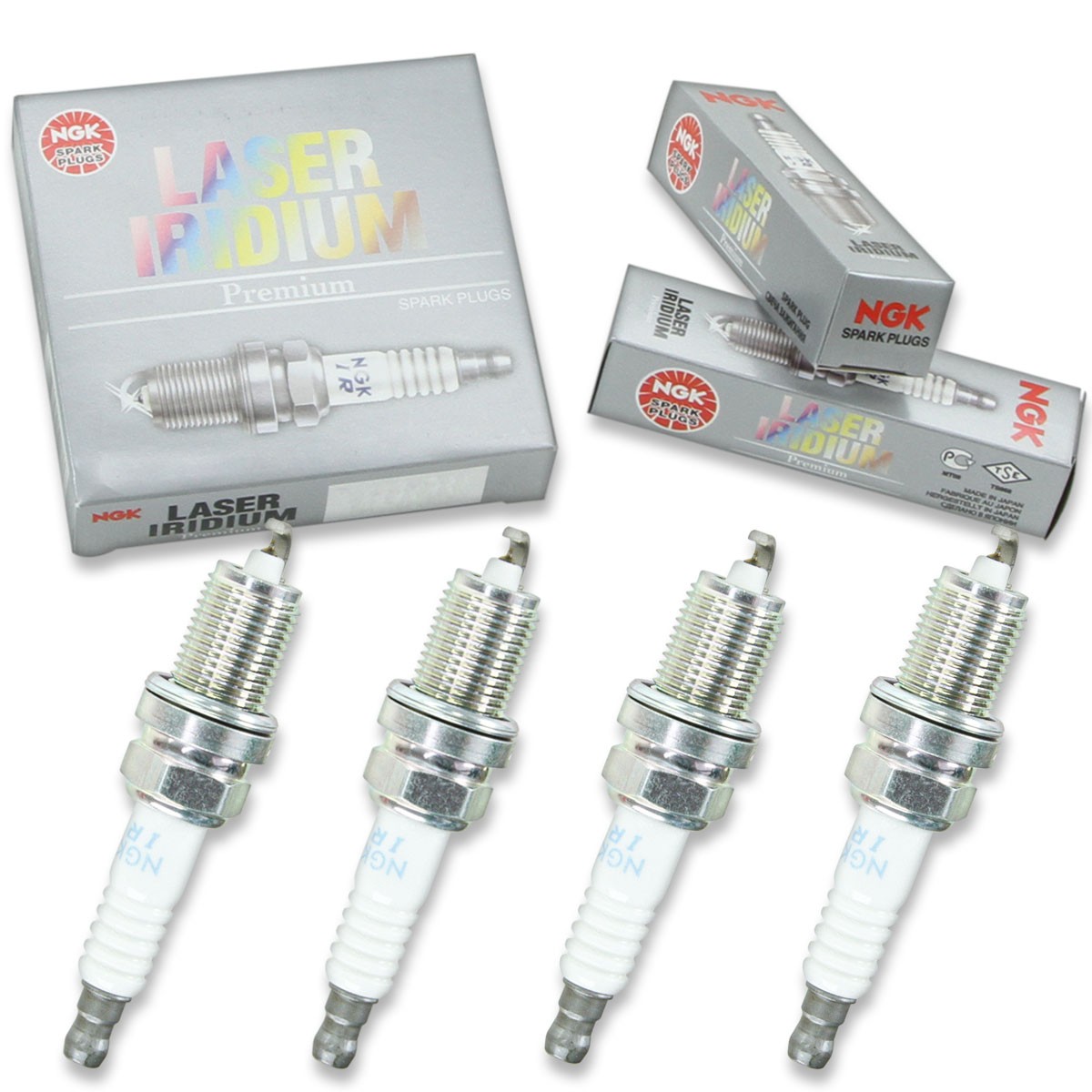 4 pcs NGK Laser Iridium Spark Plugs for 2009-2011 Chevrolet Aveo5 1.6L  1.6L up