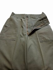 Vintage Army OG 507 Durable Press Trousers Green Pants 80s 1980s 26X31