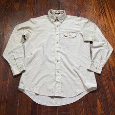 Vintage Levis Shirt Mens Large Striped Button Paper Thin Taiwan ROC 80s