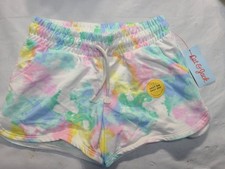 Girls' Pull-On Shorts Cat  Jack Tie-Dye Cream Midweight French Terry Cloth XL