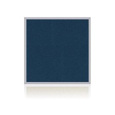 Ghent's Vinyl 4' x 4' Bulletin Board with Aluminum Frame in Navy