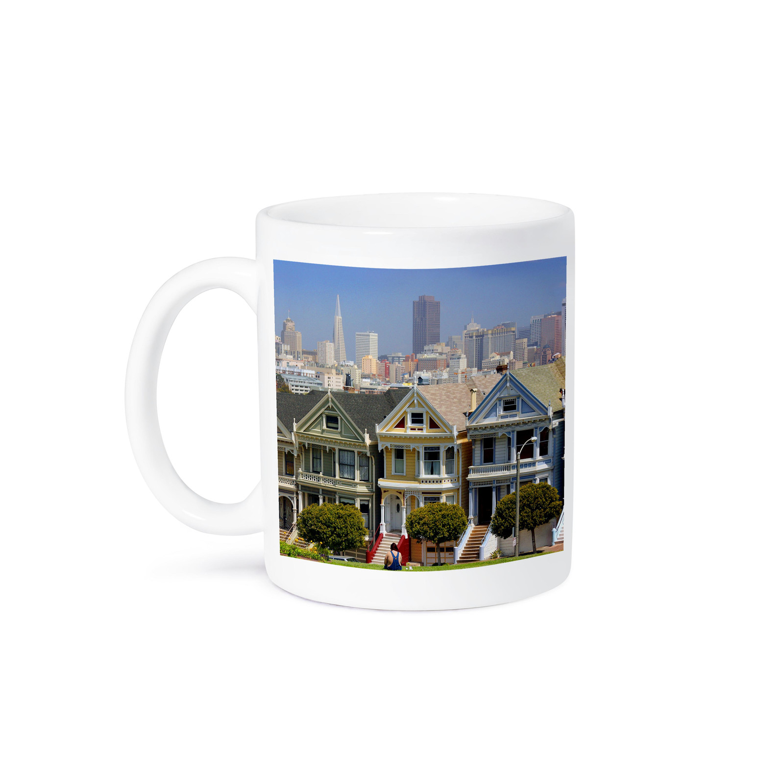 Vintage San Francisco Painted Ladies Mug by 3dRose USA