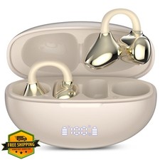 AI Translation Earbuds 198 Languages 80H Bluetooth Gold Travel