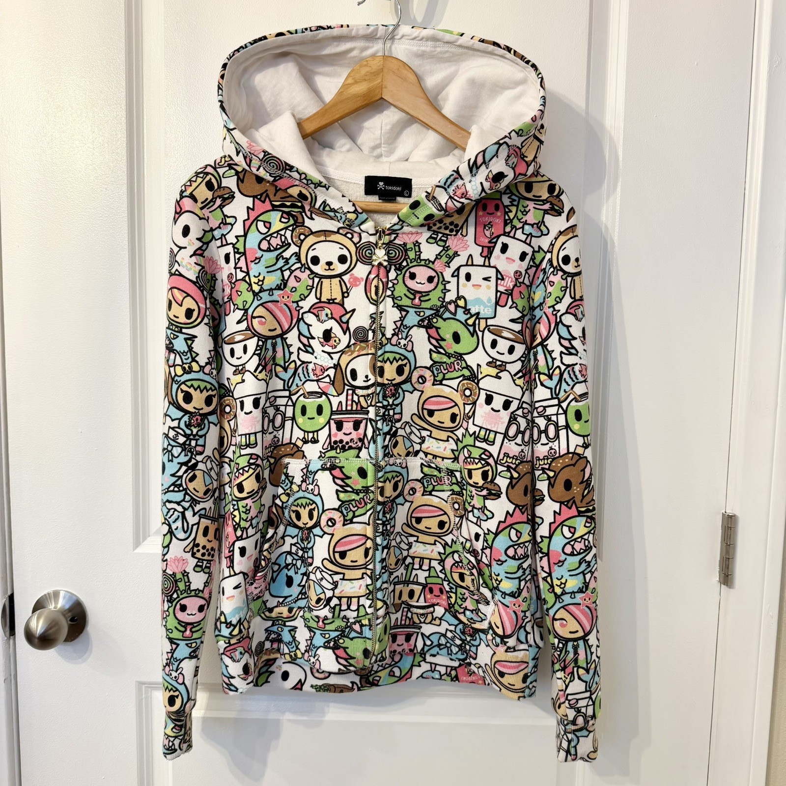 ⚡RARE⚡ Tokidoki SDCC 2019 Exclusive Full Zip Hoodie Womens Large (w/Bag and Fan)