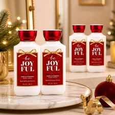 BATH  BODY WORKS LOT OF 6 NEW Be Joyful Women's Body Lotion 8oz Discontinued