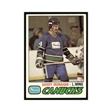 Garry Monahan 1977 O-Pee-Chee #341 Vancouver Canucks Hockey Card EX