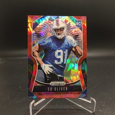 Ed Oliver 2019 Panini Prizm Red Ice 378 Buffalo Bills Rookie